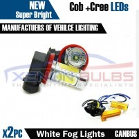 H11 White Cob and cree fog light canbus bulb kit..